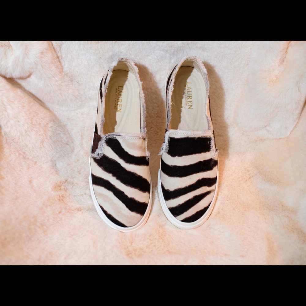 Ralph Lauren Slip-on Animal Print Sneakers